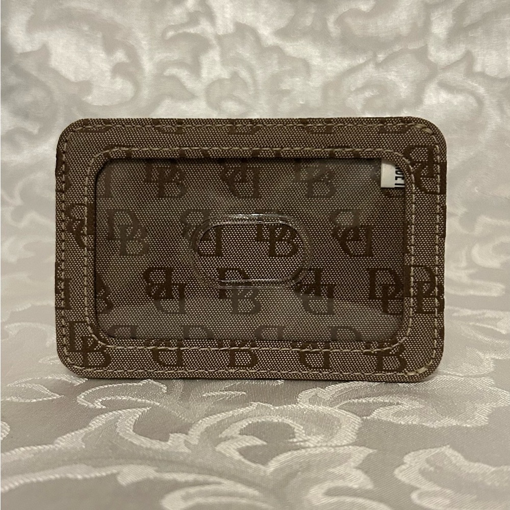 Dooney & Bourke Signature Monogram Photo ID Card Holder Case.
